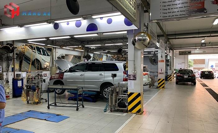 Xưởng dịch vụ Toyota Thăng Long cầu giấy
