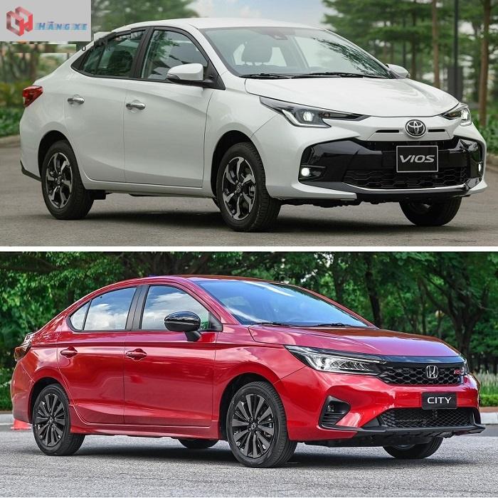 So sánh Toyota Vios G 2023 và Honda City RS 2024
