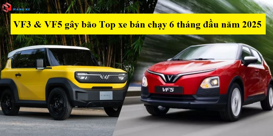Doanh số Vinfast VF3 và VF5 2025